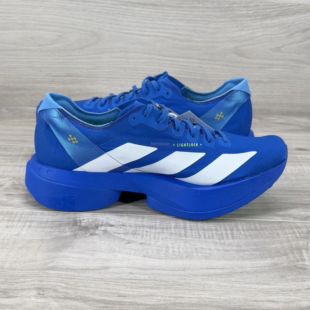 **Adidas ADIZERO ADIOS PRO 4 Blue White Lime Burst (JP6622) Authentic Men's 10